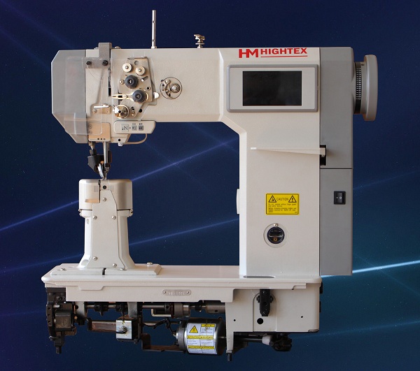 7592 Best quality double needle post bed shoes sewing machine